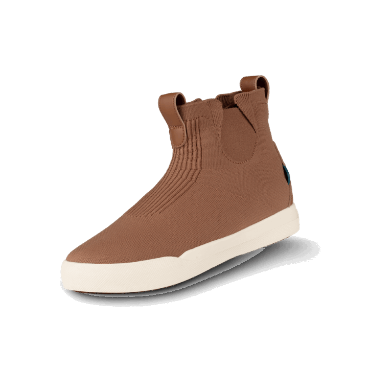 vessi_australia_womens_weekend_chelsea_caramel_brown_on_off_white.png Vessi Australia Women's Weekend Chelsea Caramel Brown On Off White - Image 1